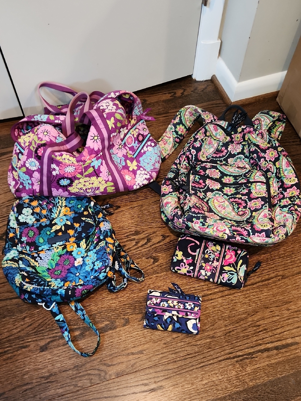 Vera Bradley Haul - One Tote, Two Backpacks, 2 Wallets